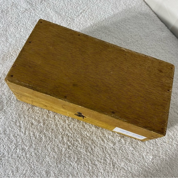 Vintage Blank Glass Microscope Slides In Wooden Box - Picture 15 of 16